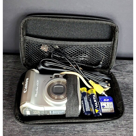 Canon PowerShot A530 5MP Compact Digital Camera Bundle-  Refurbished [G] - Picture 9 of 12